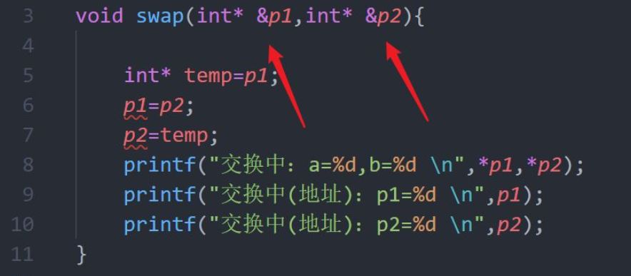 C++中指針引用的示例分析