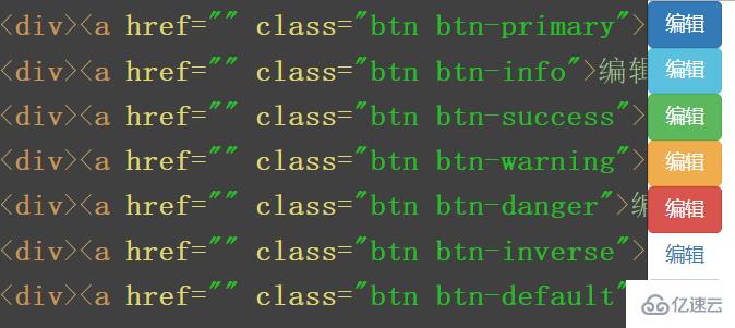 bootstrap按钮颜色属性有哪些