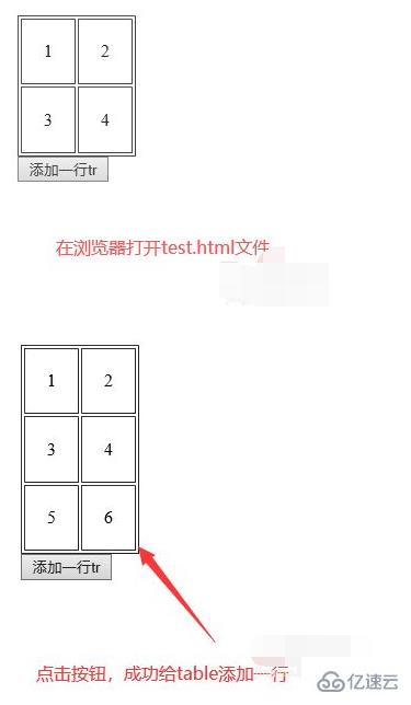 jquery如何增加一行<tr>
