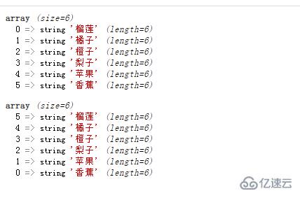 php数组元素如何进行反转