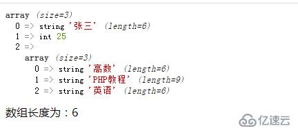 php如何獲取數(shù)組中有幾個(gè)元素