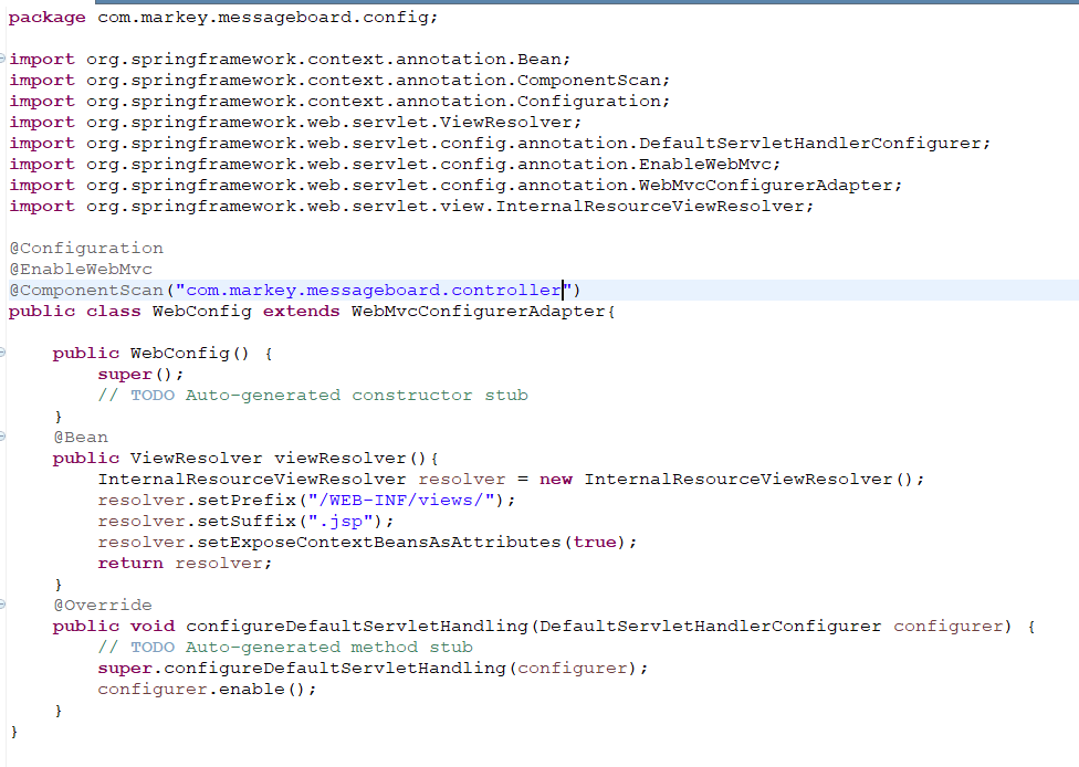 如何使用純java?config來(lái)配置spring?mvc方式