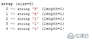 php如何将字符串分割转为数组