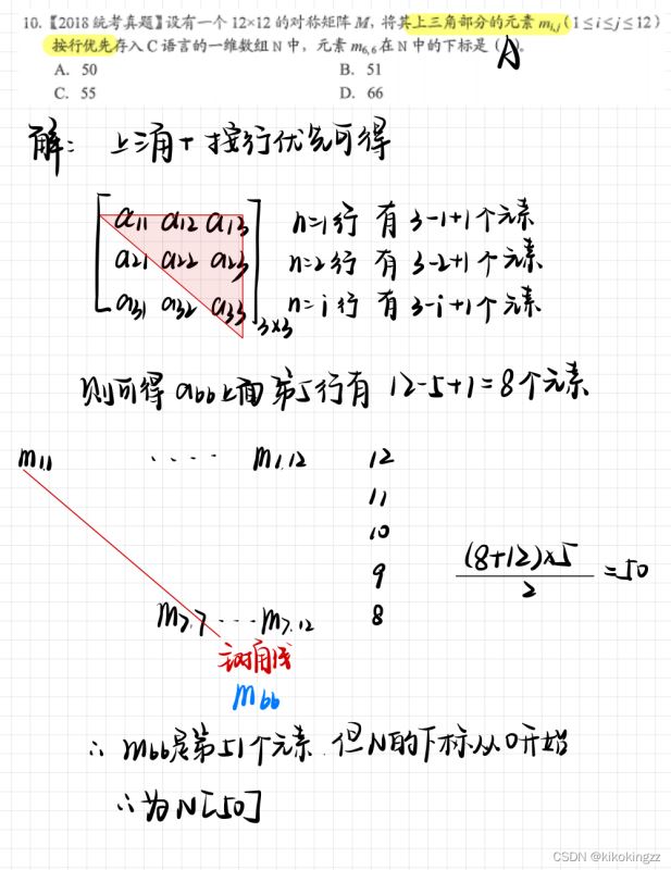 C语言数组中如何压缩存储特殊矩阵