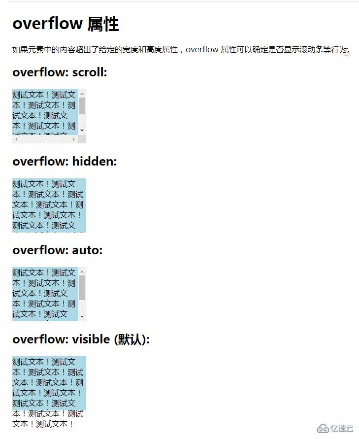 CSS中overflow指的是什么意思