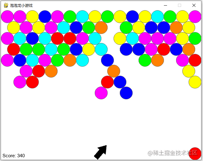 Pygame如何实现泡泡龙小游戏