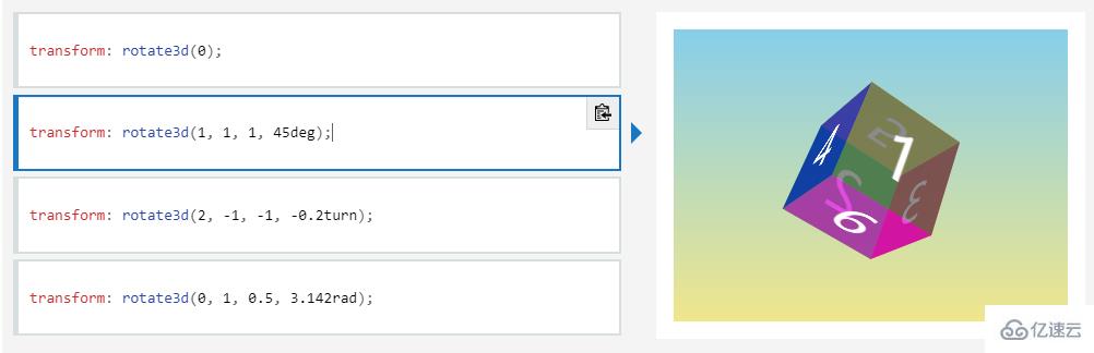 css3属性控制旋转的代码有哪些