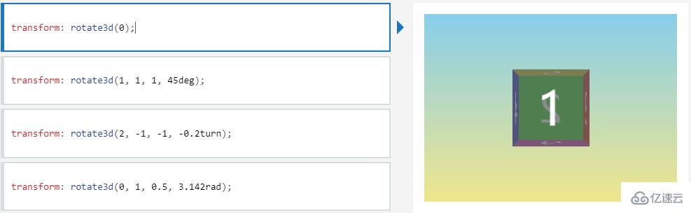 css3属性控制旋转的代码有哪些