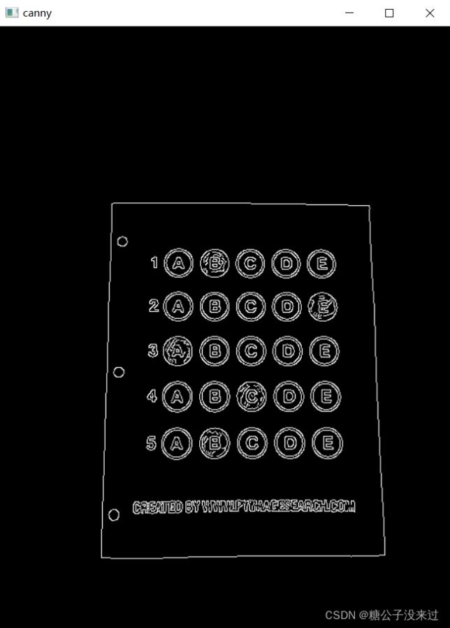 如何使用OpenCV-Python实现识别答题卡判卷功能