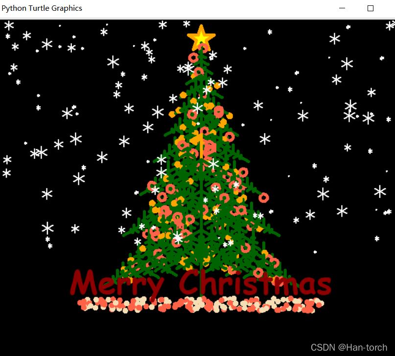如何使用Python画一棵圣诞树