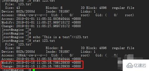 linux如何查询文件的修改时间