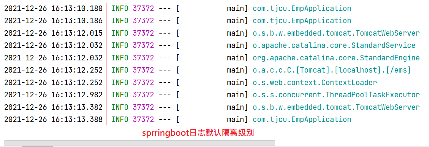 SpringBoot中Log日志集成的示例分析