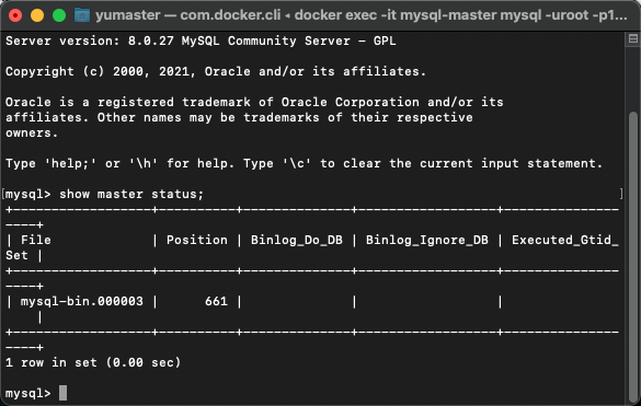 MacOS如何使用Docker创建MySQL主从数据库