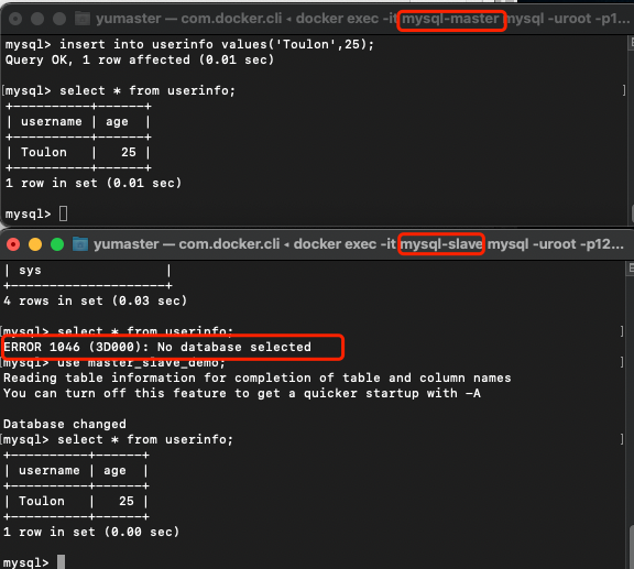 MacOS如何使用Docker创建MySQL主从数据库