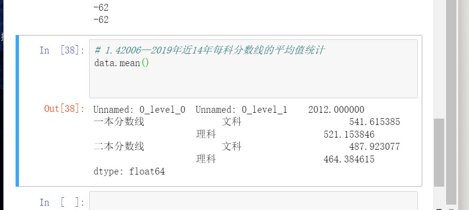 Python中北京高考分数线统计的示例分析