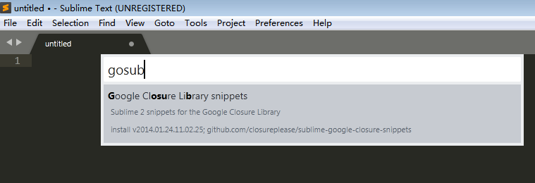 Sublime Text3安装插件gosublime时搜不到怎么办