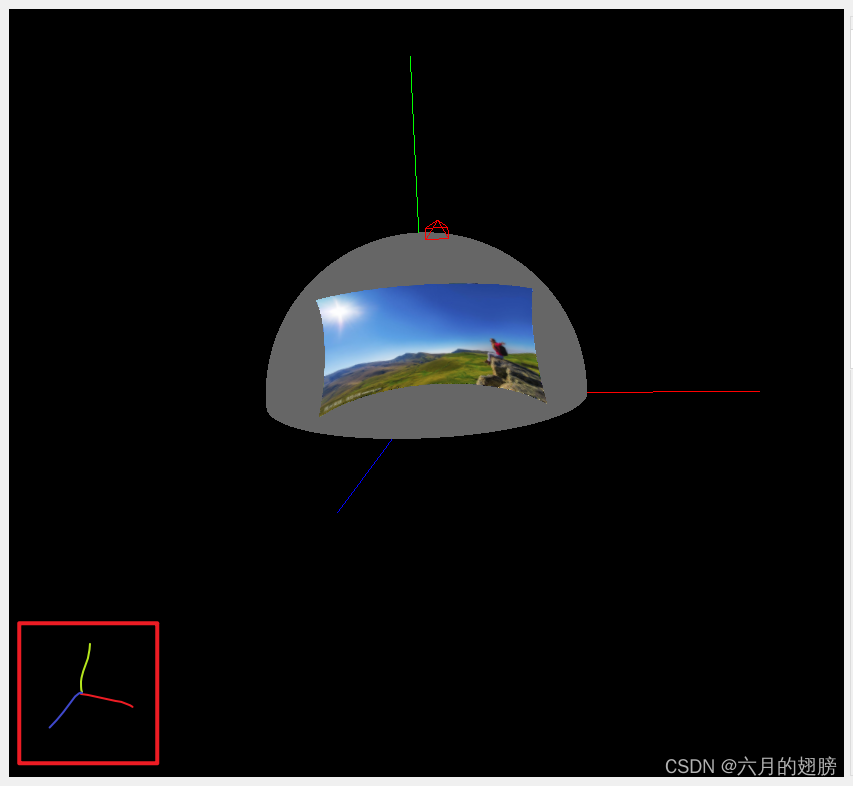 怎么利用OpenGL画坐标轴指示图