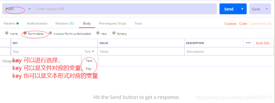 postman模拟post请求的四种请求体分别是什么
