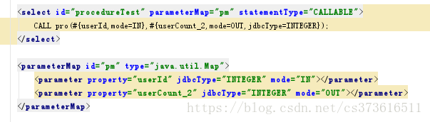 mybatis如何调用mysql存储过程