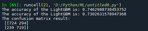 Python中LightGBM的示例分析