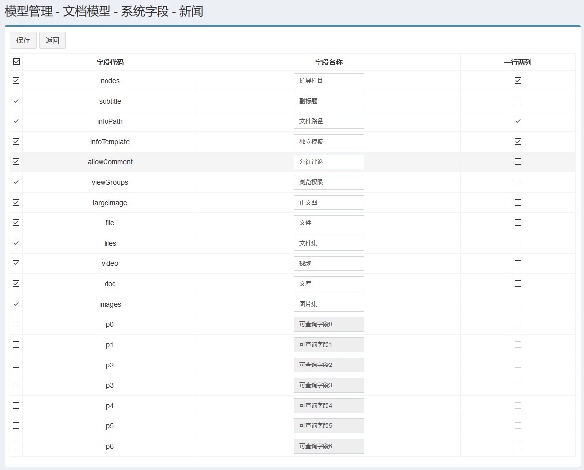 jspXCMS模型管理的方法是什么