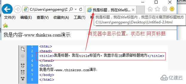 HTML的title标签怎么放置