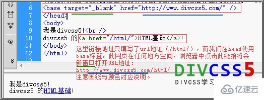 HTML的<base>标签怎么使用