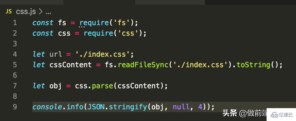 CSS的parse方法怎么使用