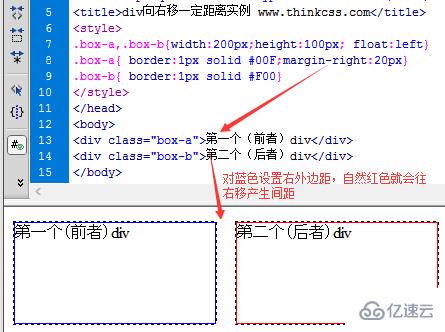 css中怎么设置div向右偏移