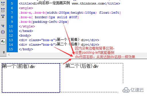 css中怎么设置div向右偏移