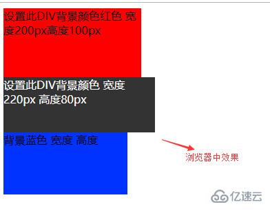 CSS中同时div设置背景颜色、高度和宽度的方法