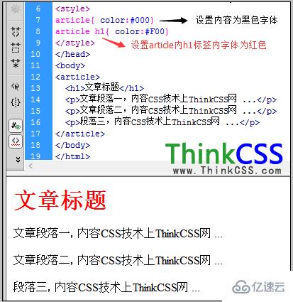 HTML5 <article>标签元素怎么用