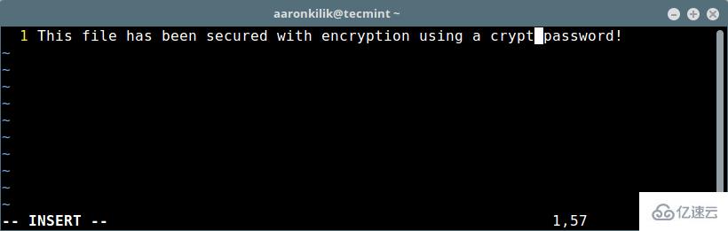 Linux下怎么使用Vim加密文件