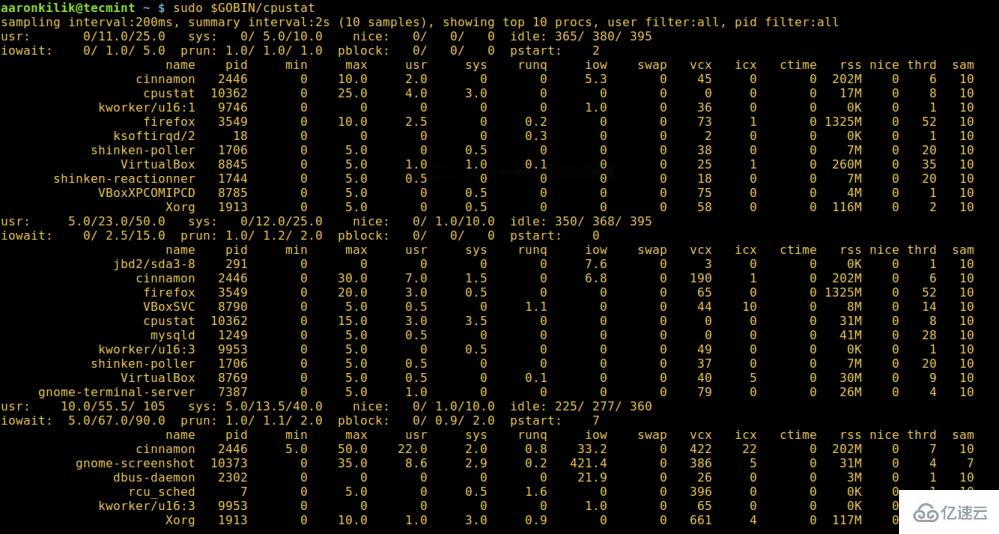 linux中如何快速上手cpustat