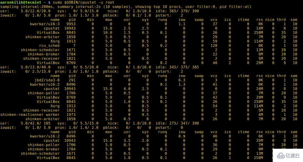 linux中如何快速上手cpustat