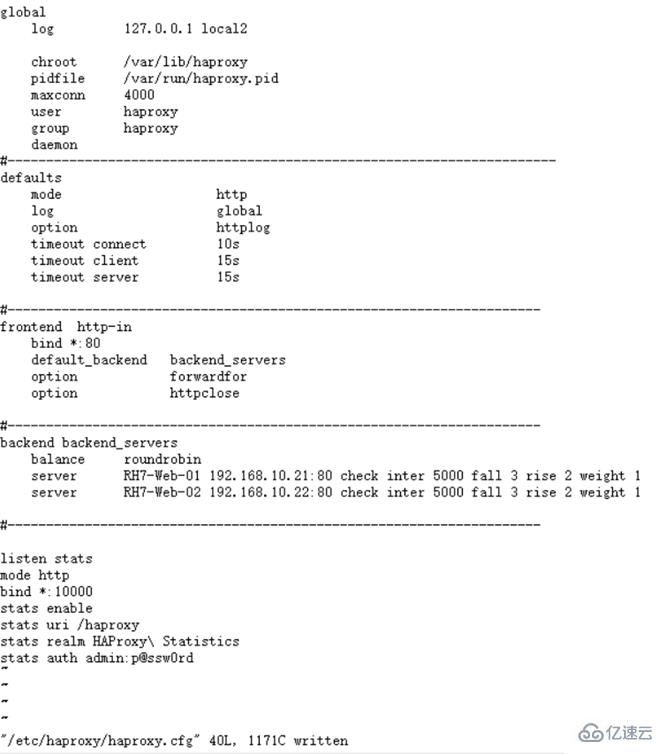 Linux中如何配置HAProxy实现Web负载均衡