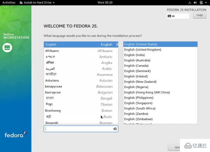 Fedora 25 Workstation如何安装