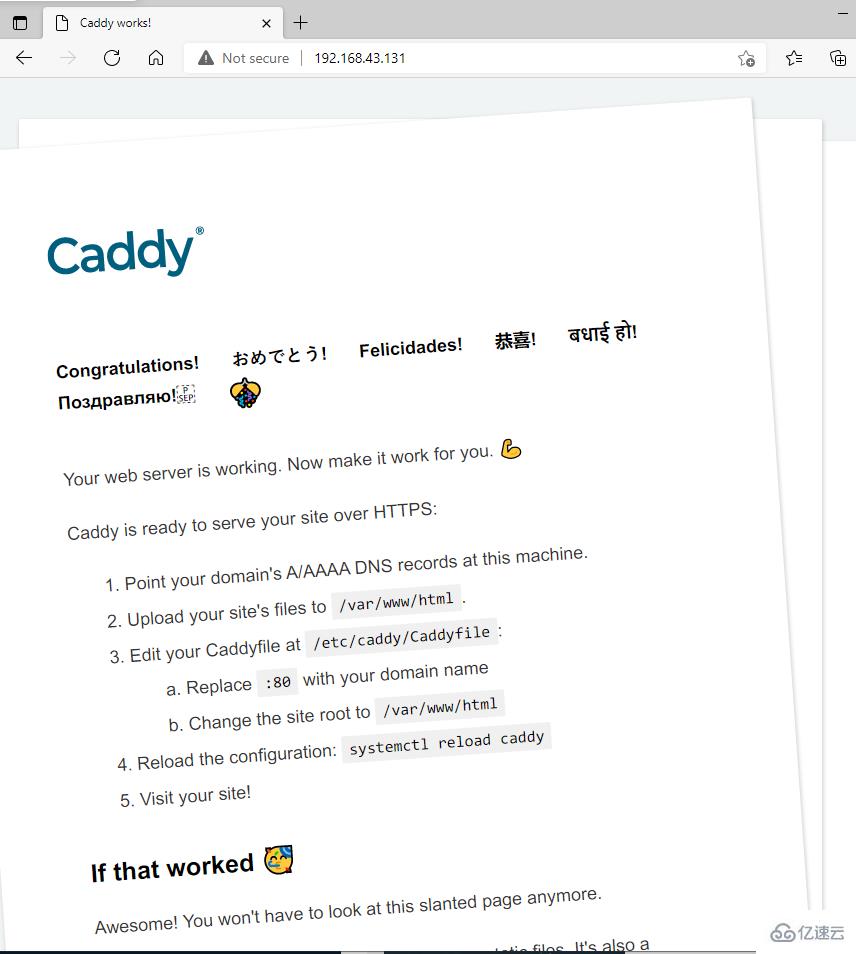 Linux下怎么部署CaddyWEB服务器软件