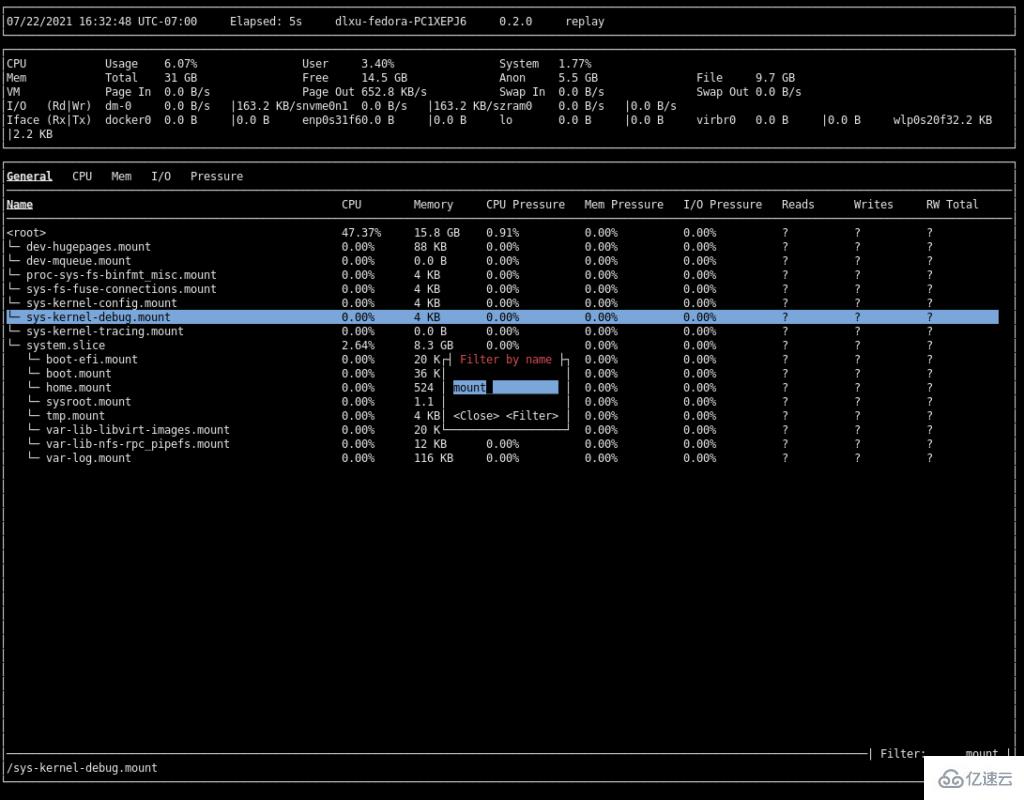 Linux中資源監(jiān)控器below怎么用