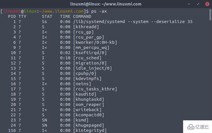 Linux ps命令的使用方法有哪些