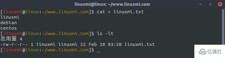 怎么使用Linux cat命令