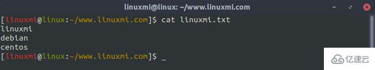 怎么使用Linux cat命令