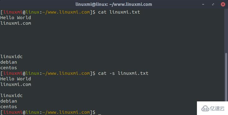 怎么使用Linux cat命令