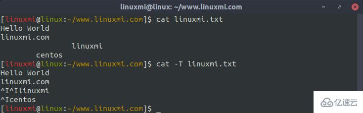 怎么使用Linux cat命令