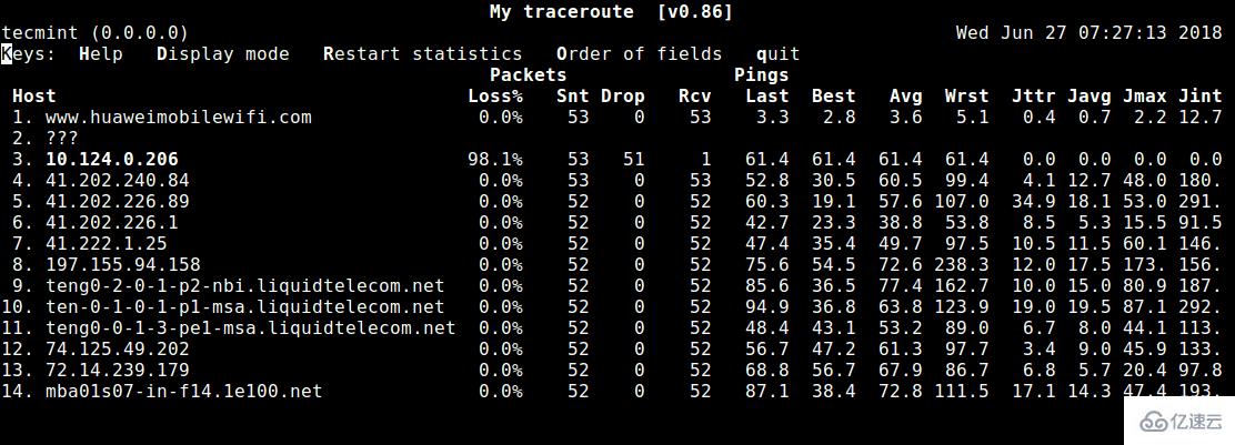 Linux网络诊断工具MTR怎么用