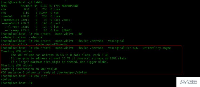 Centos8中怎么使用VDO优化存储空间