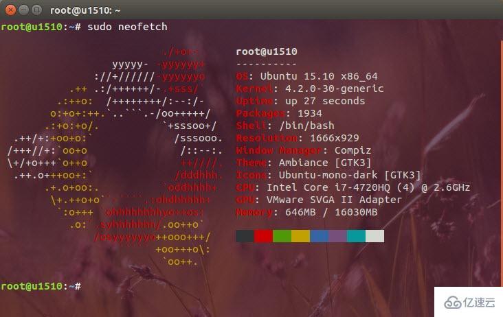Linux中如何使用Neofetch显示系统信息