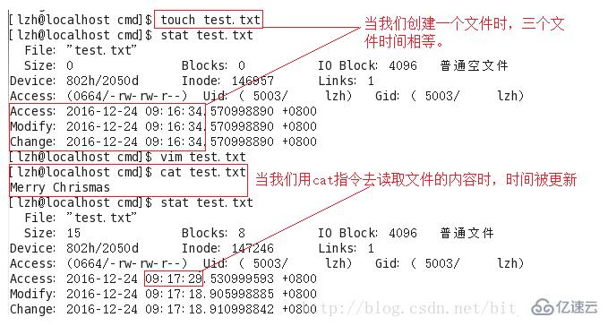 Linux系统文件中的三个时间是什么