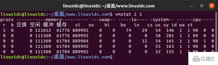 vmstat命令怎么用