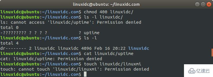 Linux中怎么使用chmod修改目录权限